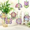 Spring Arts Activity Crafts DIY Spring Suncatcher Ornament Kits Butterfly Flower Gem Diamond Art Craft with Gemstone Stickers and Ribbons for Home Party Decor School Classroom Activities